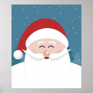 Cute Santa poster
