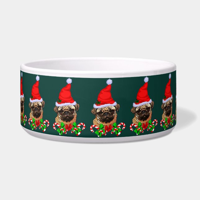 Cute Santa Pug Christmas  (Front)