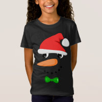 Cute Santa Snowman Face Funny Christmas Snowman Co