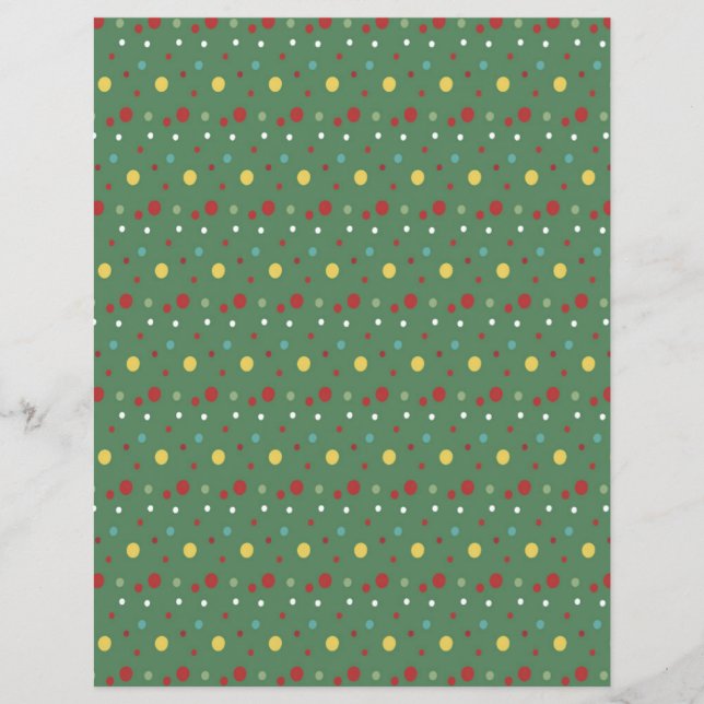 Cute Santa Tours Scrapbook Paper (Front)