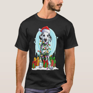 Cute Santa Tree Lights Xmas Costume Christmas Tree T-Shirt