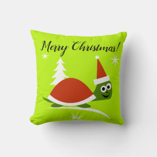 Cute Santa Turtle Merry Christmas   Cushion
