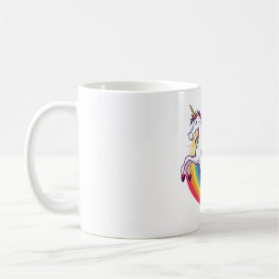 Cute Santa Unicorn Christmas Coffee Mug