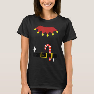 Cute Santa's Elf Costume Christmas Holiday Humour T-Shirt