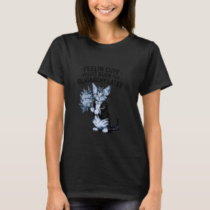 Cute Sarcastic Cat Burn the Oligarchy T-Shirt