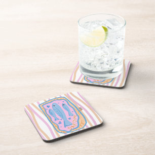 Cute Sardine Art Coaster