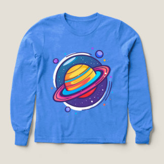 Cute Saturn Planet Baby T-Shirt – Colourful Space