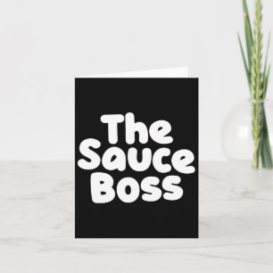 Cute Sauce Boss Chef Bbq Cook Food Humourous Gift Card