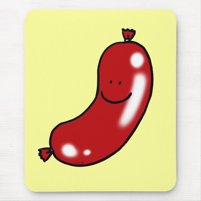 Cute sausage mouse pad (Front)