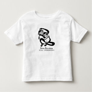 Cute Save BONOBOS-Endangeredanimal graphic - Toddler T-Shirt