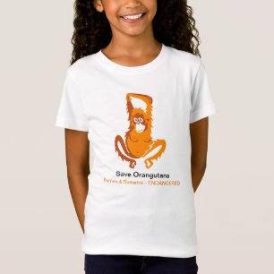 Cute -Save ORANGUTANS - Endangered animal graphic T-Shirt