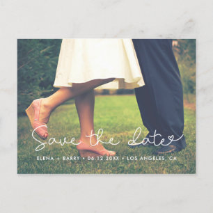 Cute Save the date photo Announcement Postcard