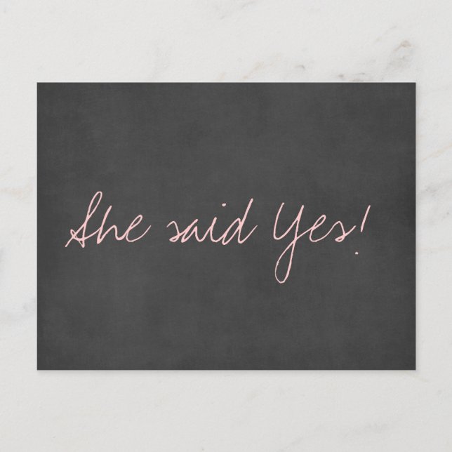 Cute Save the Date Wedding Postcard (Front)