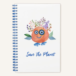 Cute Save The Planet Collection Notebook