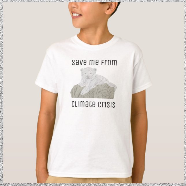 Cute Save the Polar Bears  T-Shirt (Creator Uploaded)