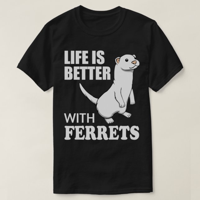 Cute Saying Ferret Lover Funny Rodent Pullover  (Design Front)