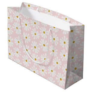 Cute Scandi Daisy Wrapping Large Gift Bag