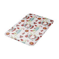 Cute Scandinavian Gnome Floral Pattern
