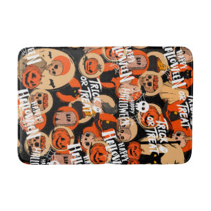  Cute & Scary Halloween Spooky vibes  Bath Mat