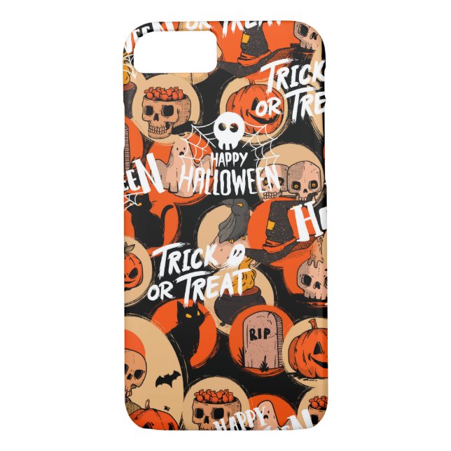 Cute & Scary Halloween Spooky vibes  Case-Mate iPhone Case (Back)