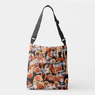 Cute & Scary Halloween Spooky vibes Crossbody Bag