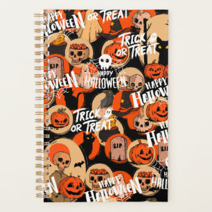 Cute & Scary Halloween Spooky vibes Planner