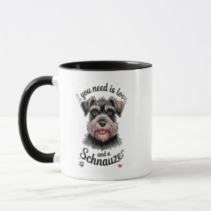 Cute Schnauzer Dog Lover Mug