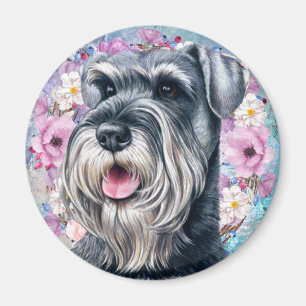 Cute Schnauzer Magnet