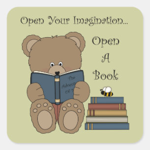 Cute School Bear Stickers