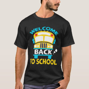 Cute School Bus Funny Welcome Back To School T-Shirt