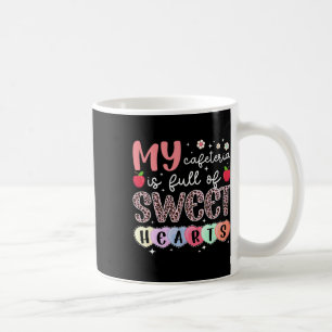 Cute School Cafeteria Worker Valentines Day Lunch Coffee Mug