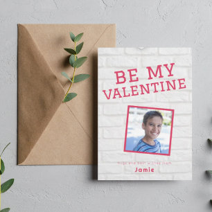 cute school fun photo valentines day  holiday card