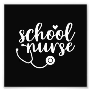Cute School Nurse Appreciation Photo Print