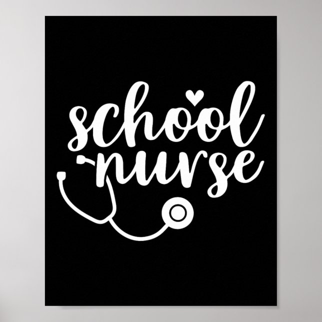 Cute School Nurse Appreciation  Poster (Front)
