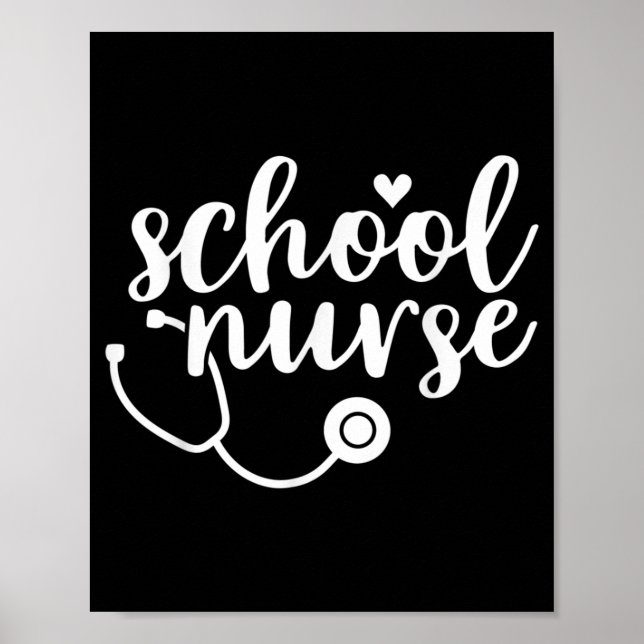 Cute School Nurse Appreciation Poster (Front)
