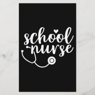 Cute School Nurse Appreciation Stationery
