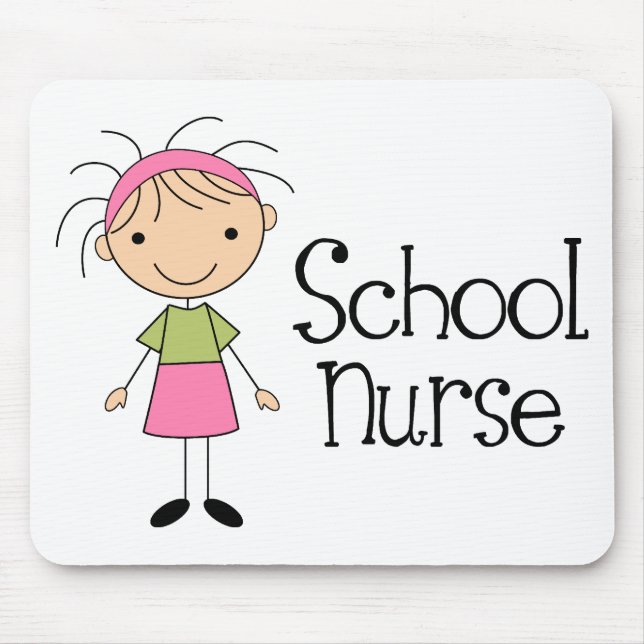 Cute School Nurse Mouse Pad (Front)