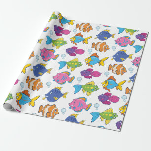Cute School of Fish Wrapping Paper