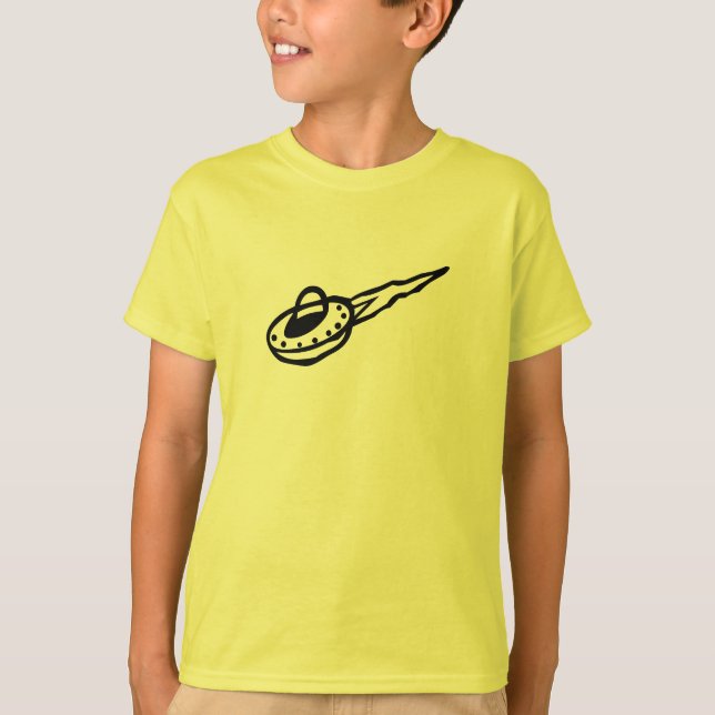 cute science space craft rocket design kids astro T-Shirt (Front)