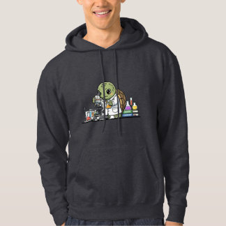 Cute Scientist Turtle Hoodie