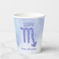 Cute Scorpio Astrology Sign Custom Purple