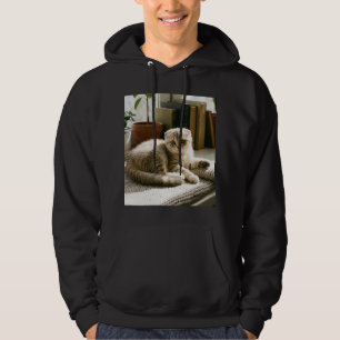 Cute Scottish Fold Cat Hoodie Cosy Cat Lover Hoodi