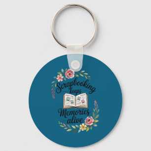 Cute scrapbooking key ring