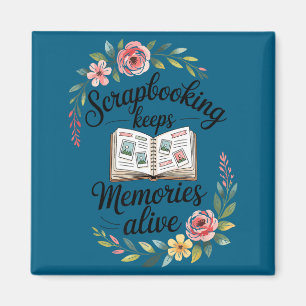 Cute scrapbooking magnet