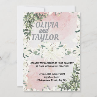 Cute Script Invitation Wedding