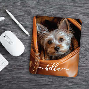 Cute Script Pet Photo Mouse Pad