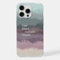 Cute script teal purple ombre typography stripes
