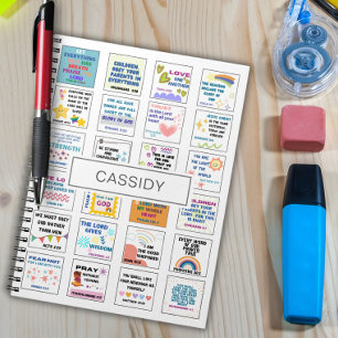 Cute scripture kids memory bible verse  notebook