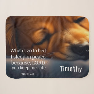 Cute Scripture Puppy  Sherpa Blanket