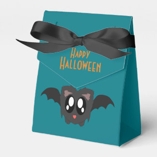 Cute Scruffy Bat Happy Halloween Favour Box